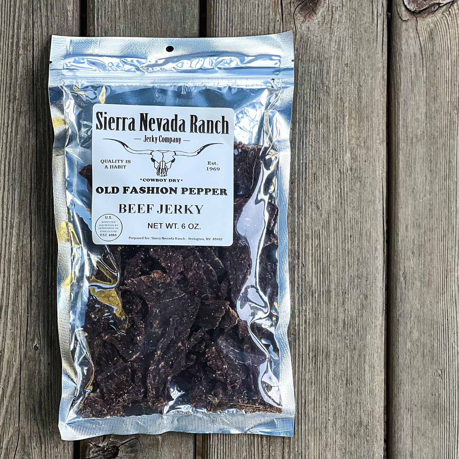 Old Fashioned Pepper Beef Jerky Sierra Nevada Ranch